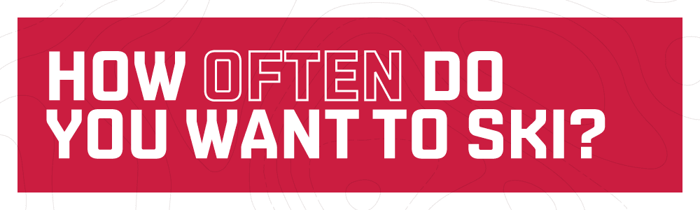 How often do you want to ski?
