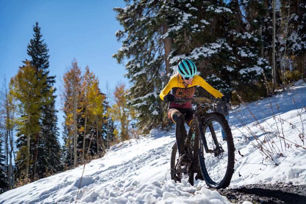 Colorado Mesa University collegiate athlete fights for traction while racing up the a