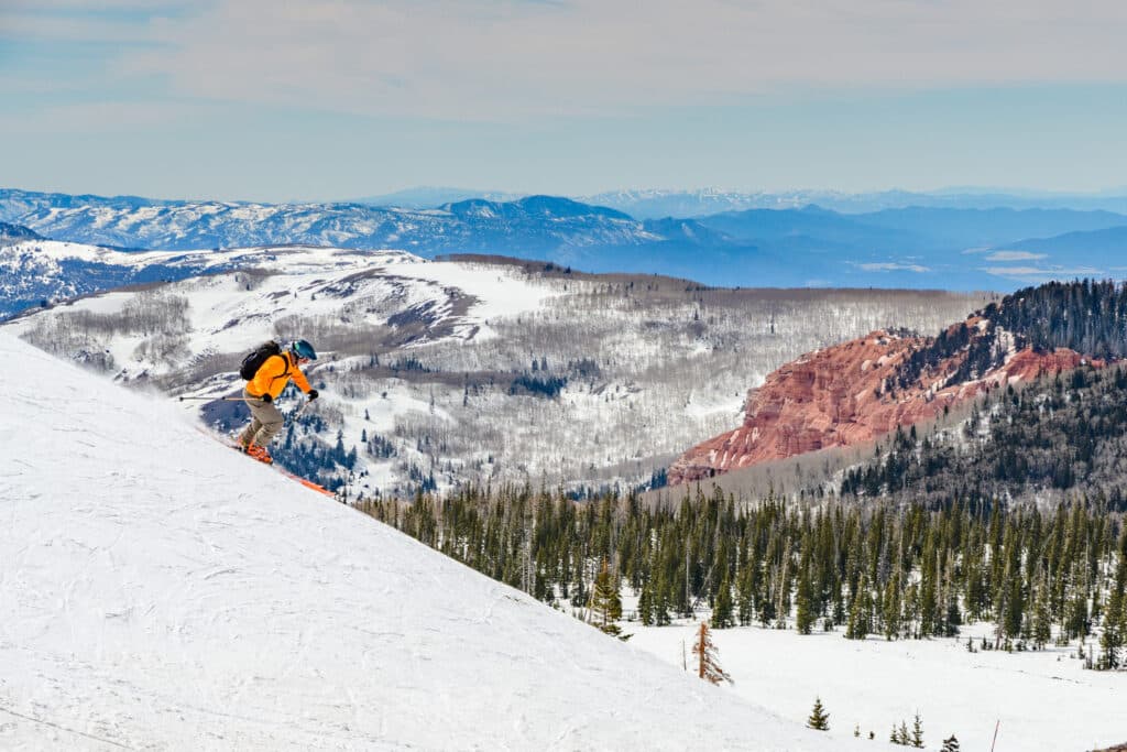 Skier at Brian Head Resort