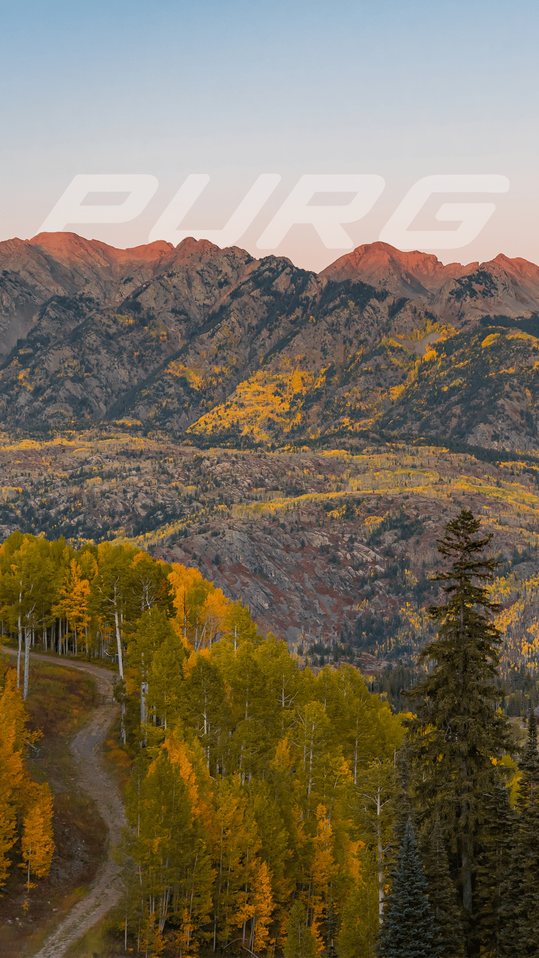 Autumn scenic phone background