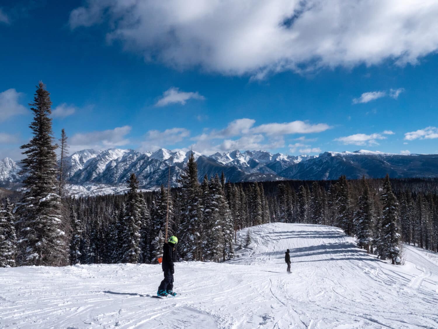 bluebird ski day