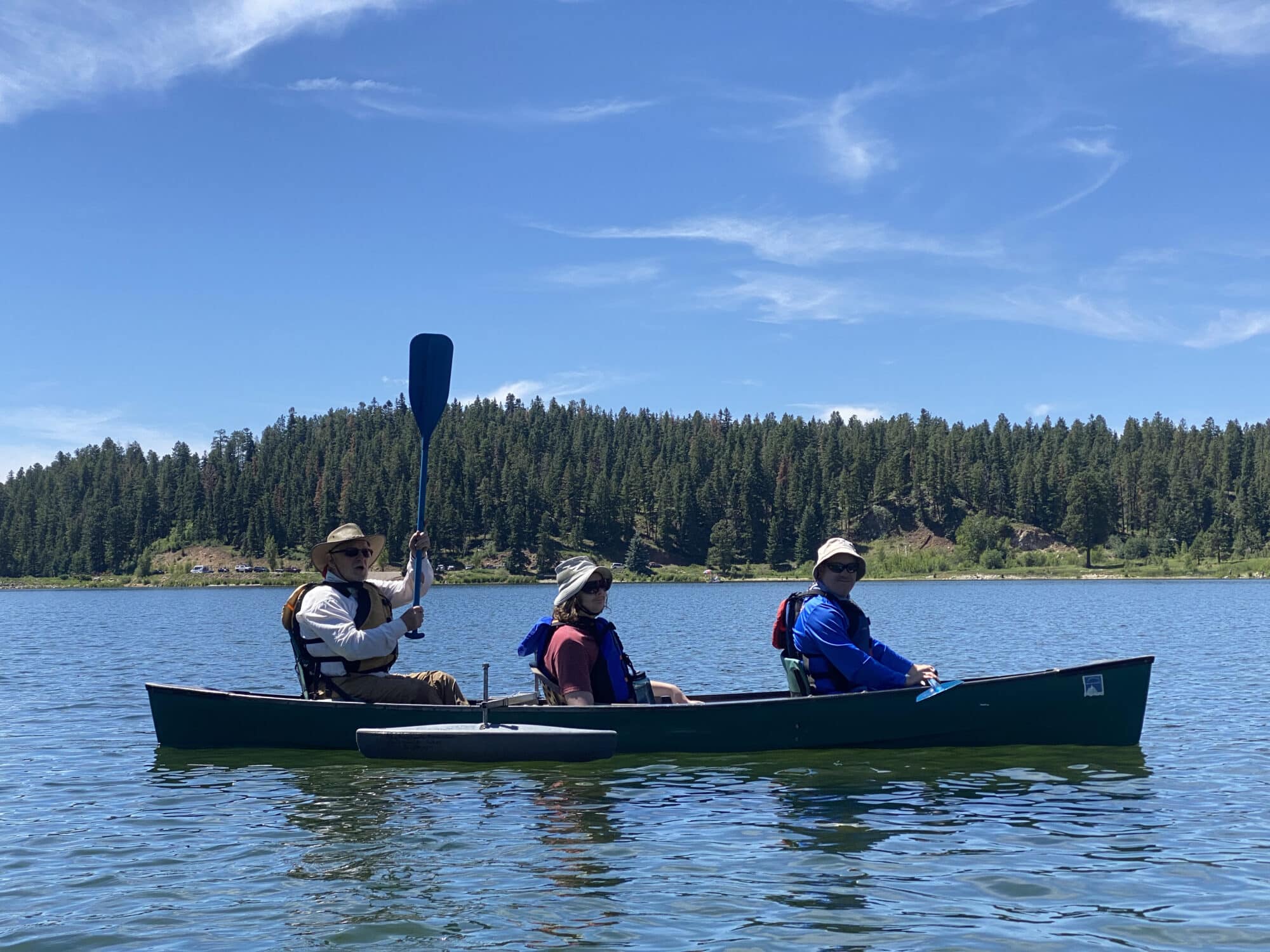 Adaptive Sports takes to the water in a canoe