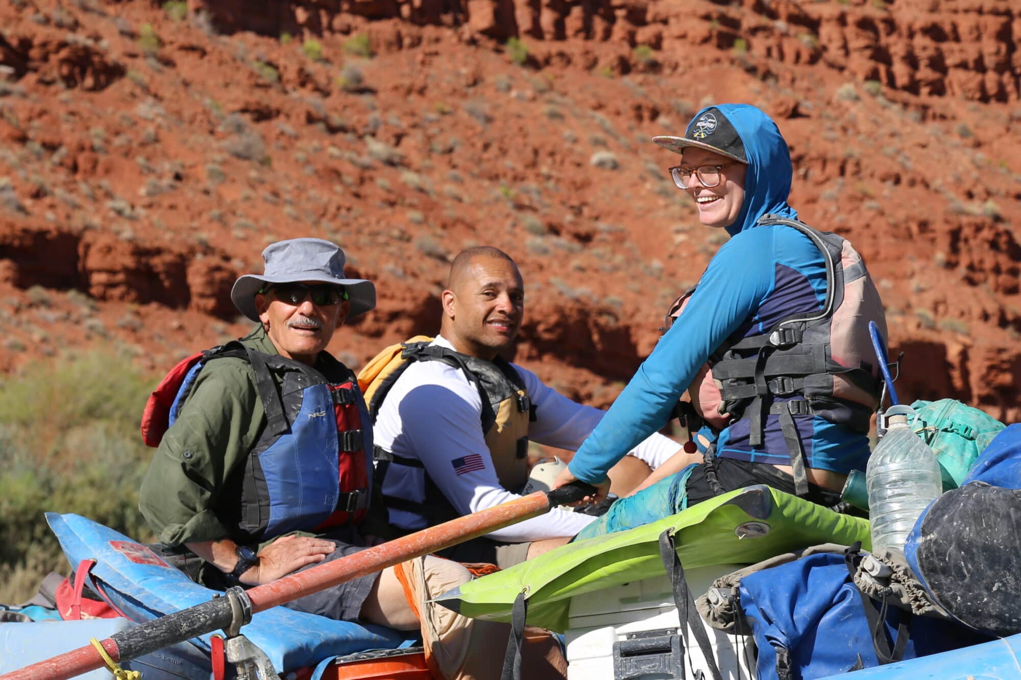 Adaptive sports takes a dessert raft trip