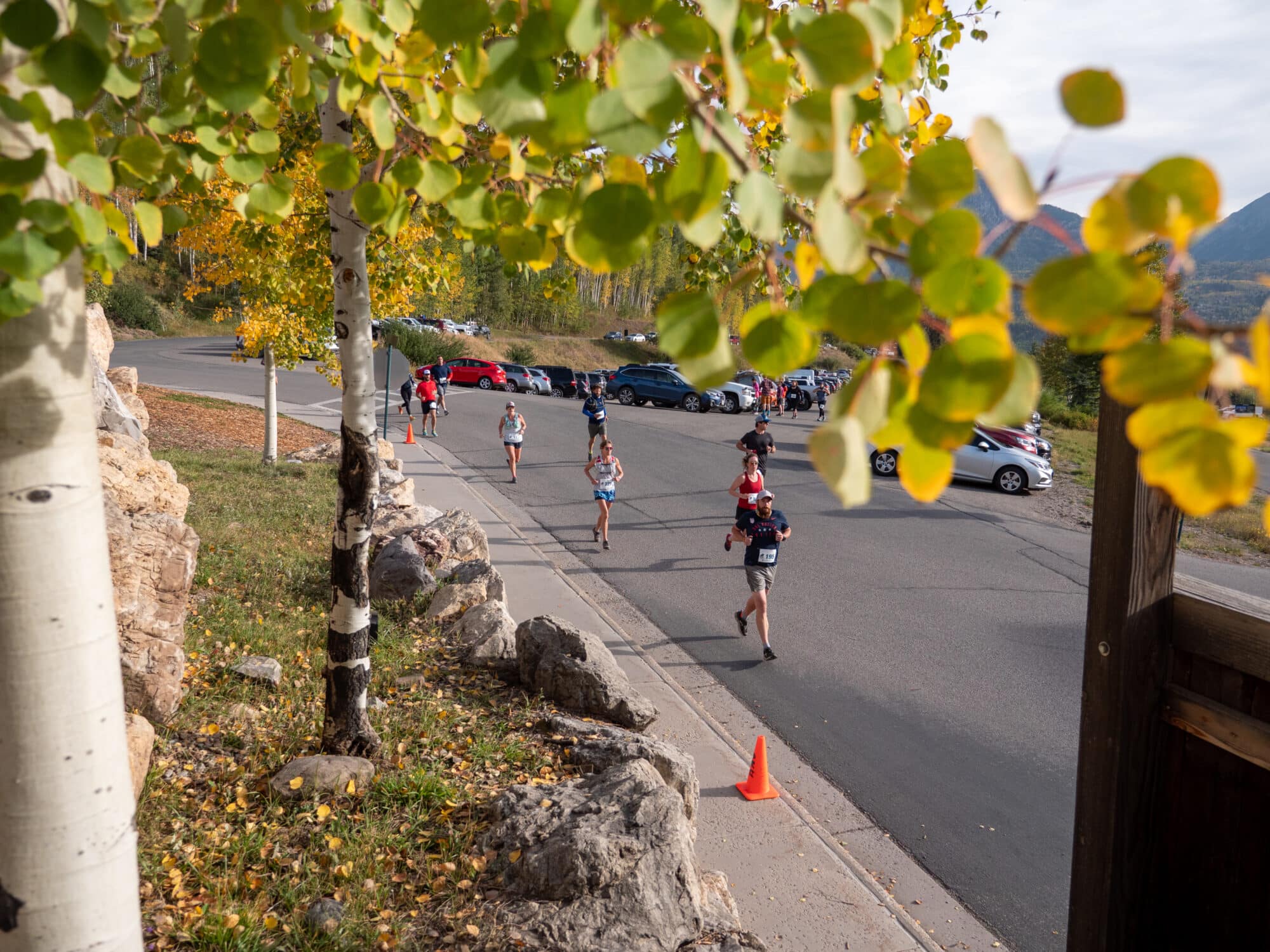 Mountain Marmot participants start the race from the base area of Purgatory Resort