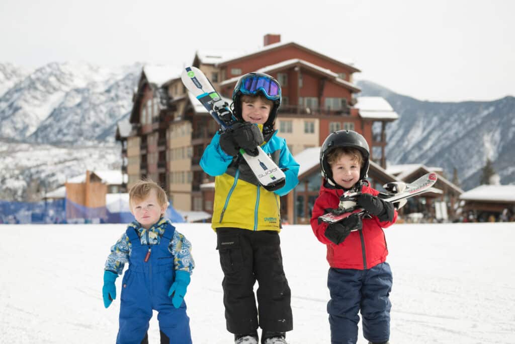 Kids 12 and under ski free at Purgatory Resort