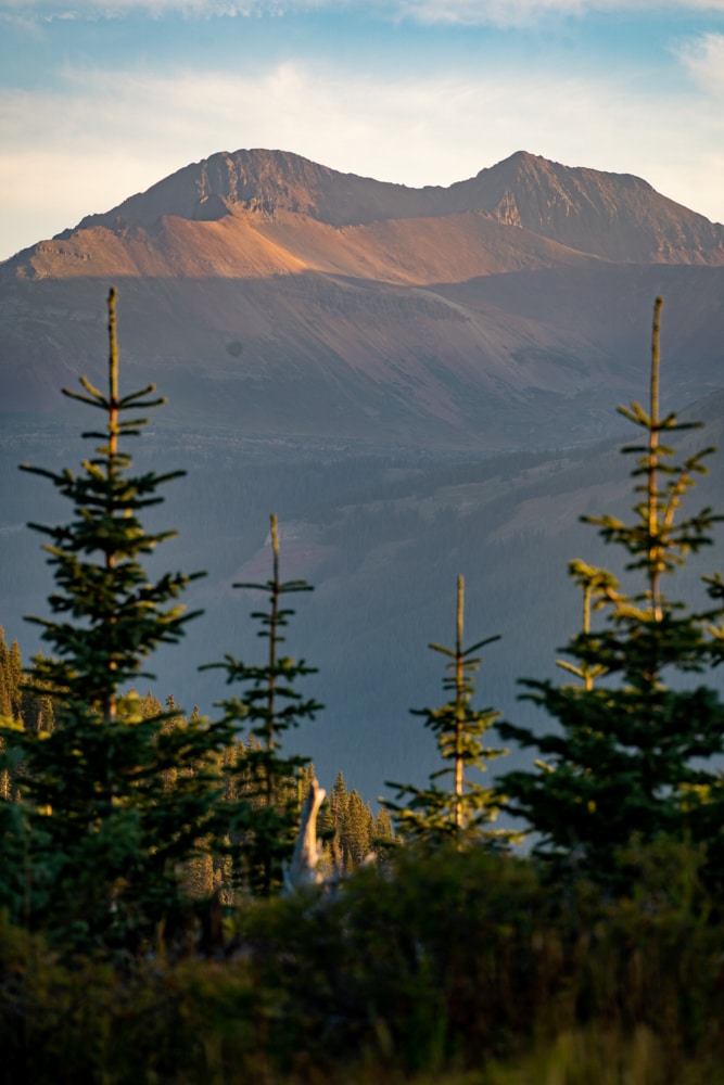 summer sunrise north of purgatory resort