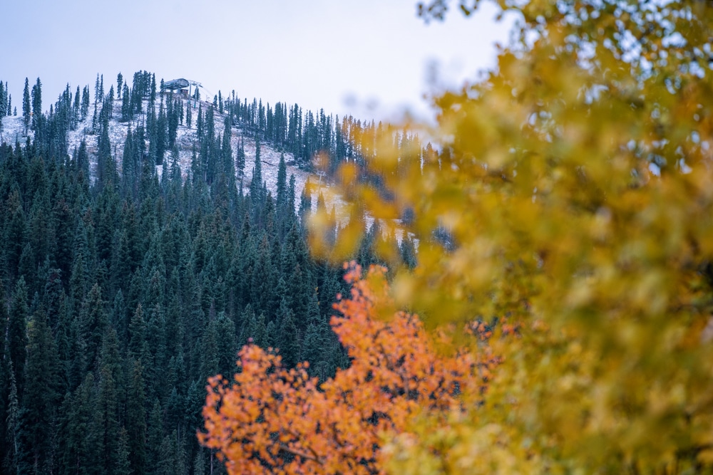 snow on peaks