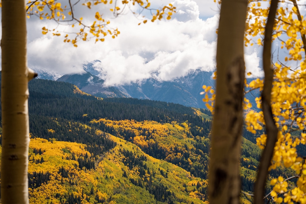 snow on peaks