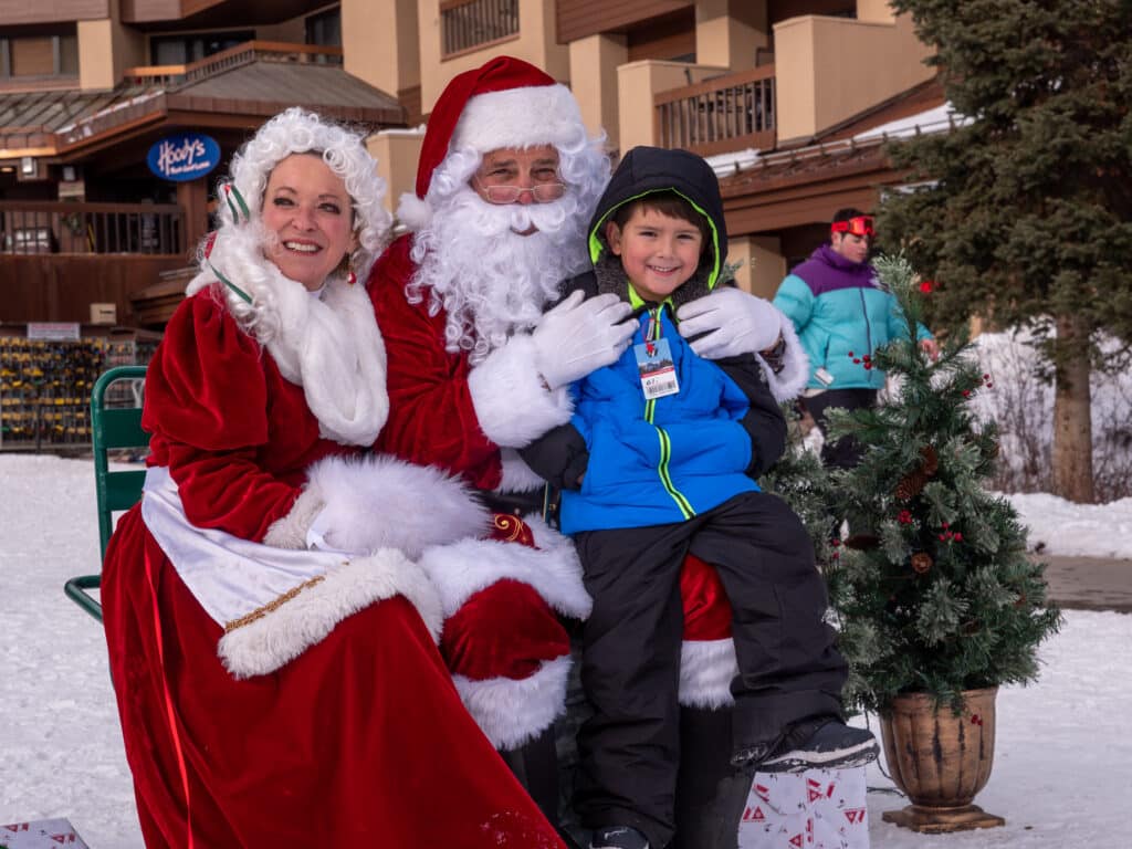 Santa and Mrs. Claus with guest