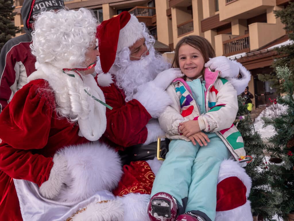 Santa and Mrs. Claus with guest