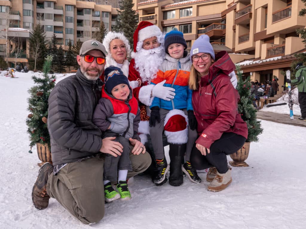 Santa and Mrs. Claus with guest