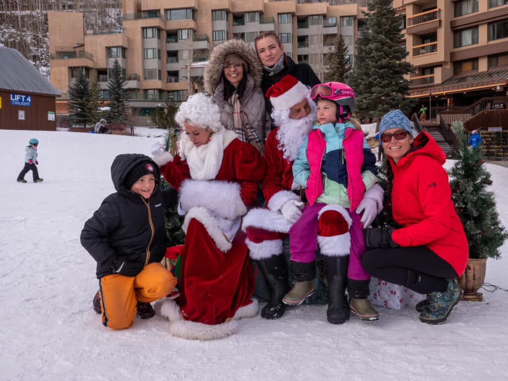 Santa and Mrs. Claus with guests