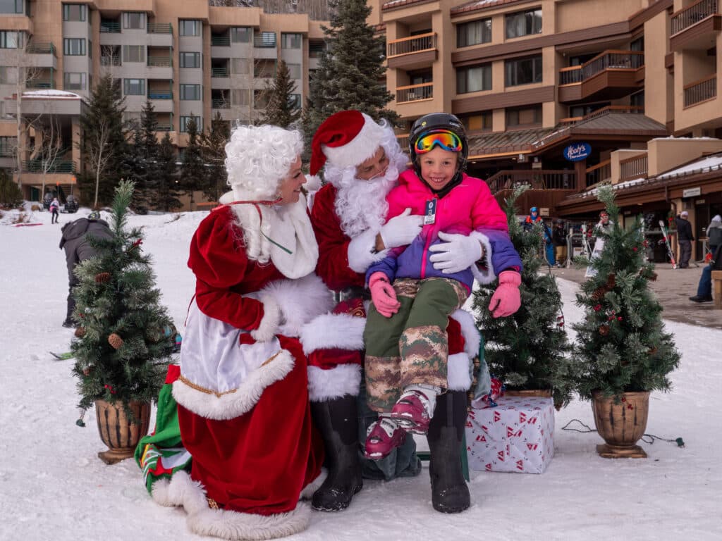 Santa and Mrs. Claus with guest