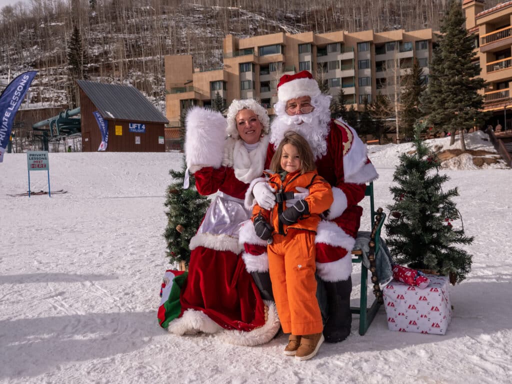 Santa and Mrs. Claus with guest