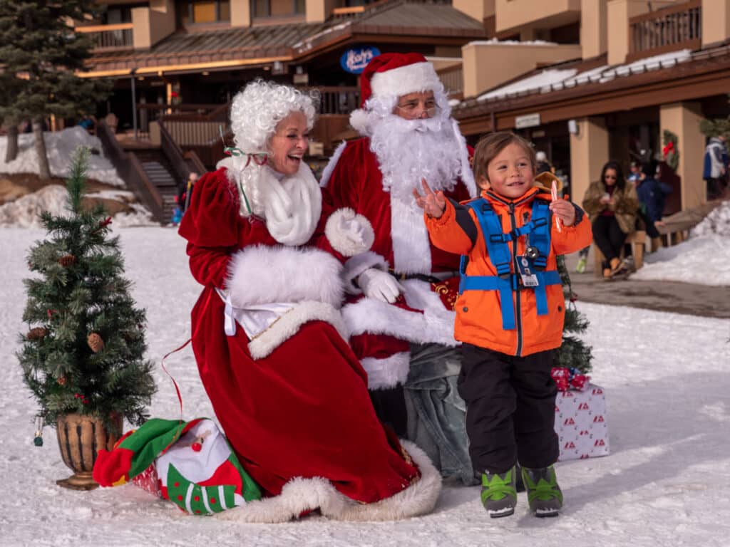 Santa and Mrs. Claus with guest