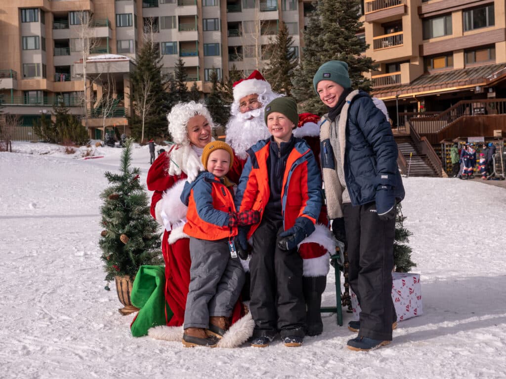 Santa and Mrs. Claus with guest