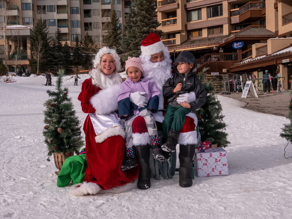 Santa and Mrs. Claus with guest