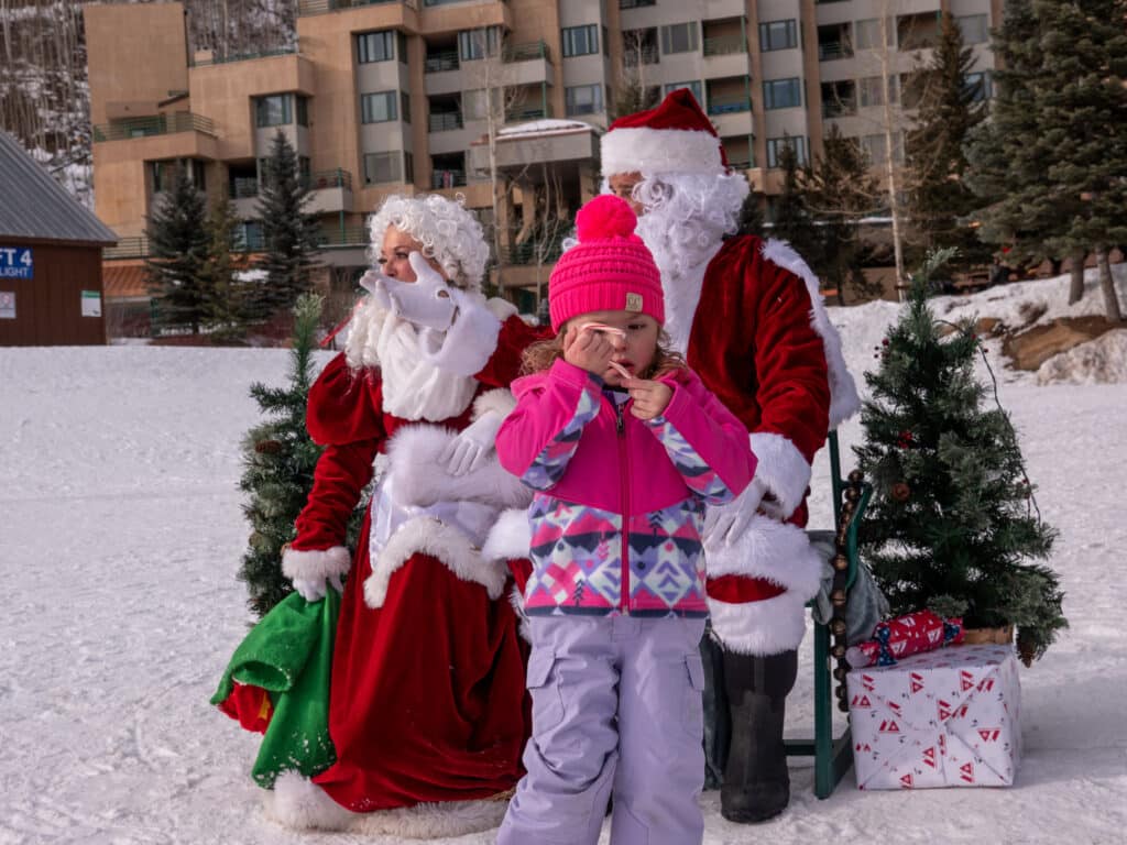 Santa and Mrs. Claus with guest