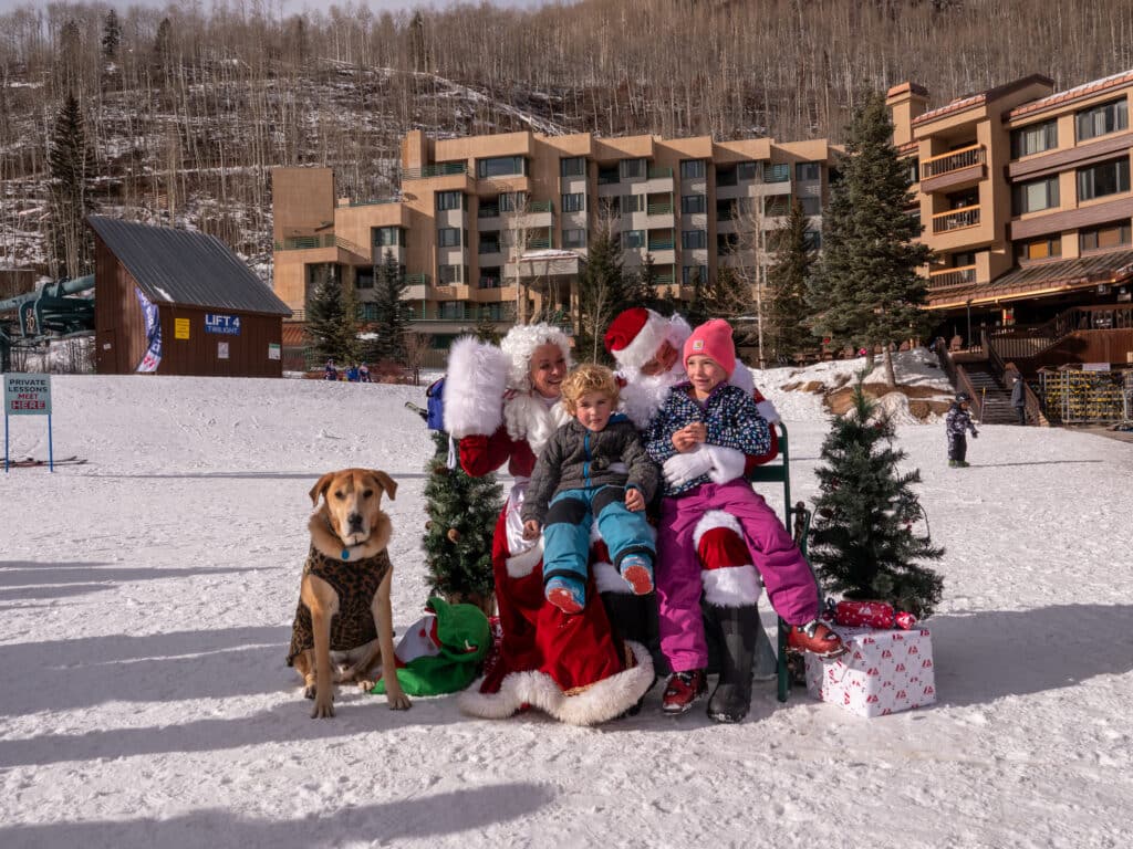 Santa and Mrs. Claus with guest