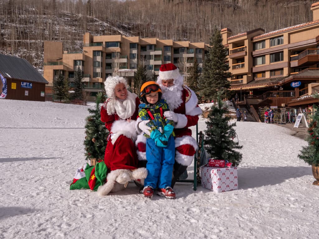 Santa and Mrs. Claus with guest