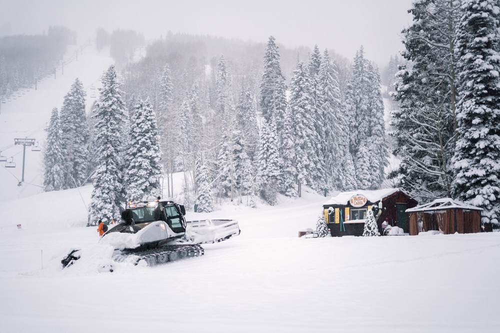 Snowplow and Waffle Cabin