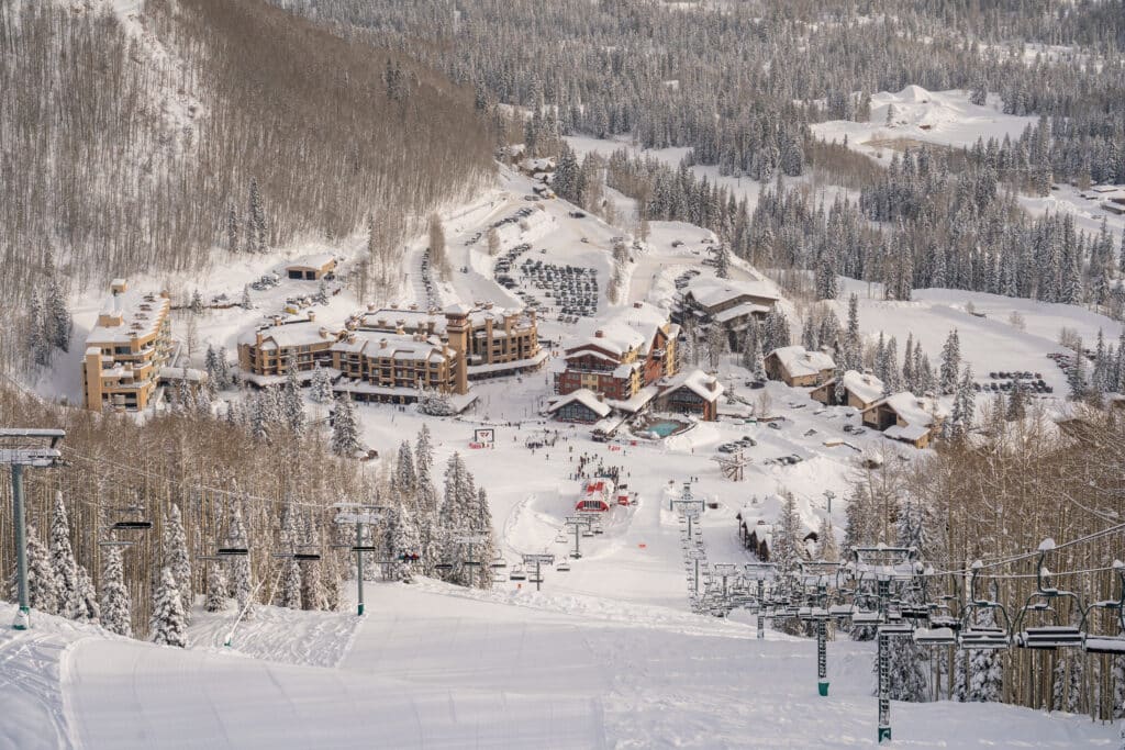 Groomers and powder after a snowstorm