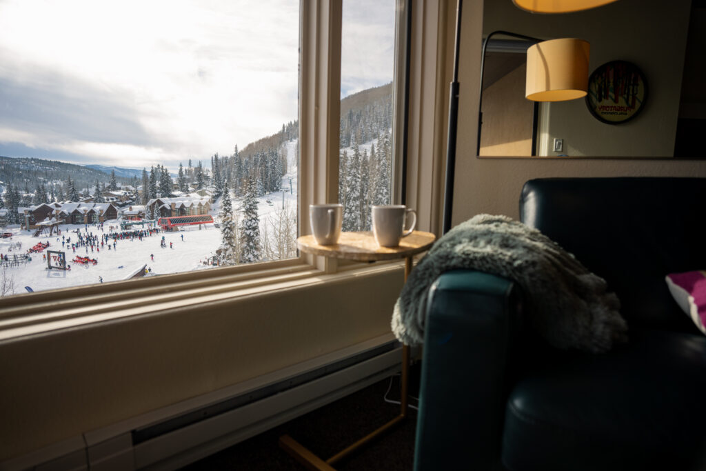 views of purgatory mountain from a room