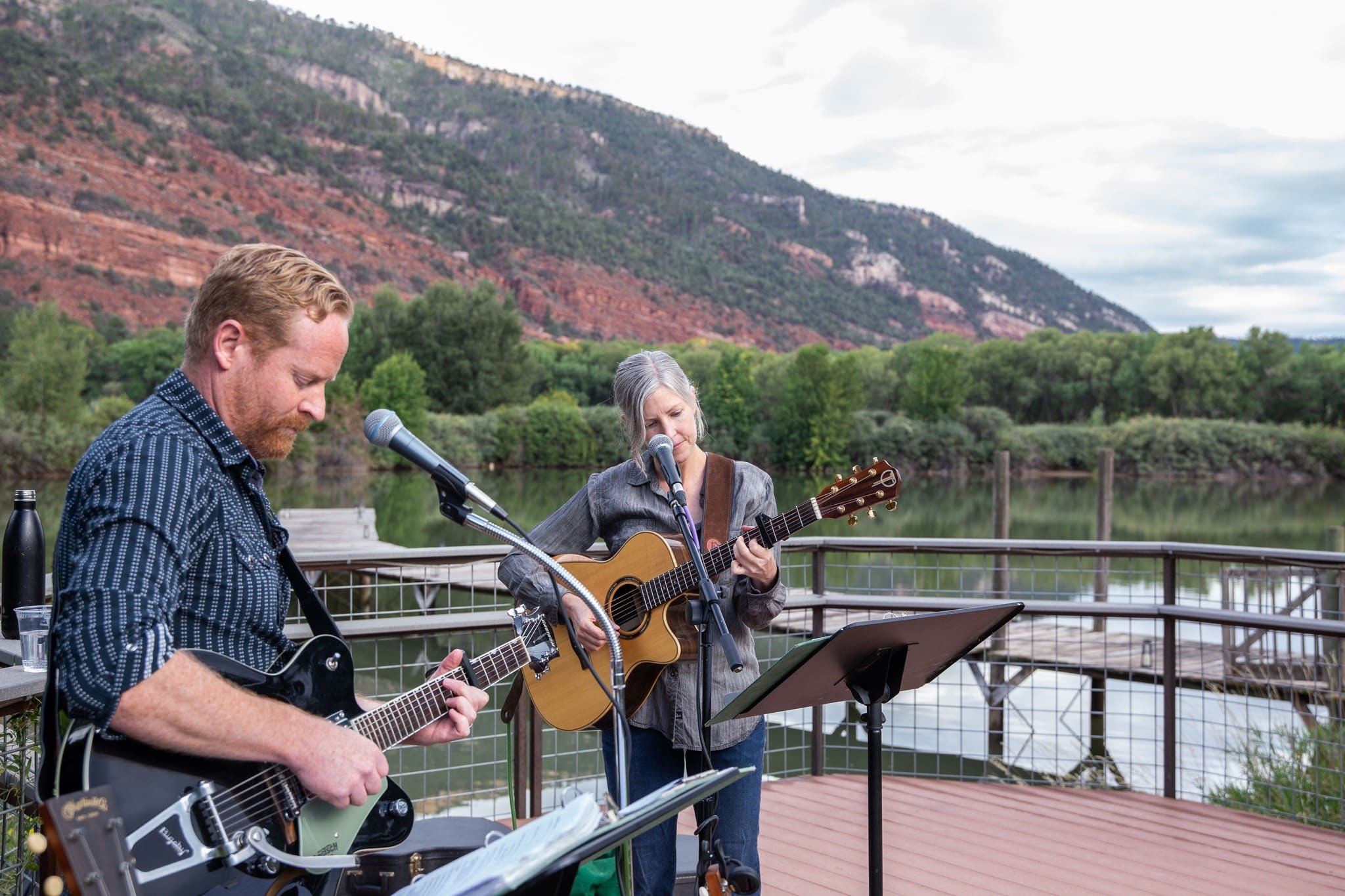 The Pastor & The Pagan performing live music