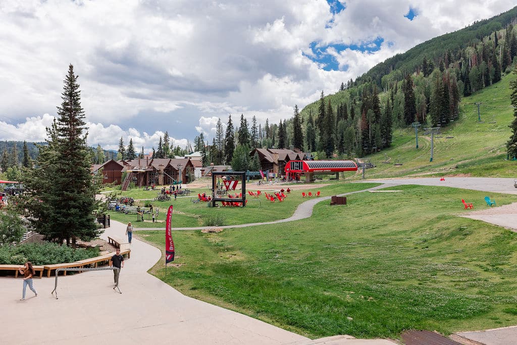 A view of the Purgatory Base Area from Hoody's patio