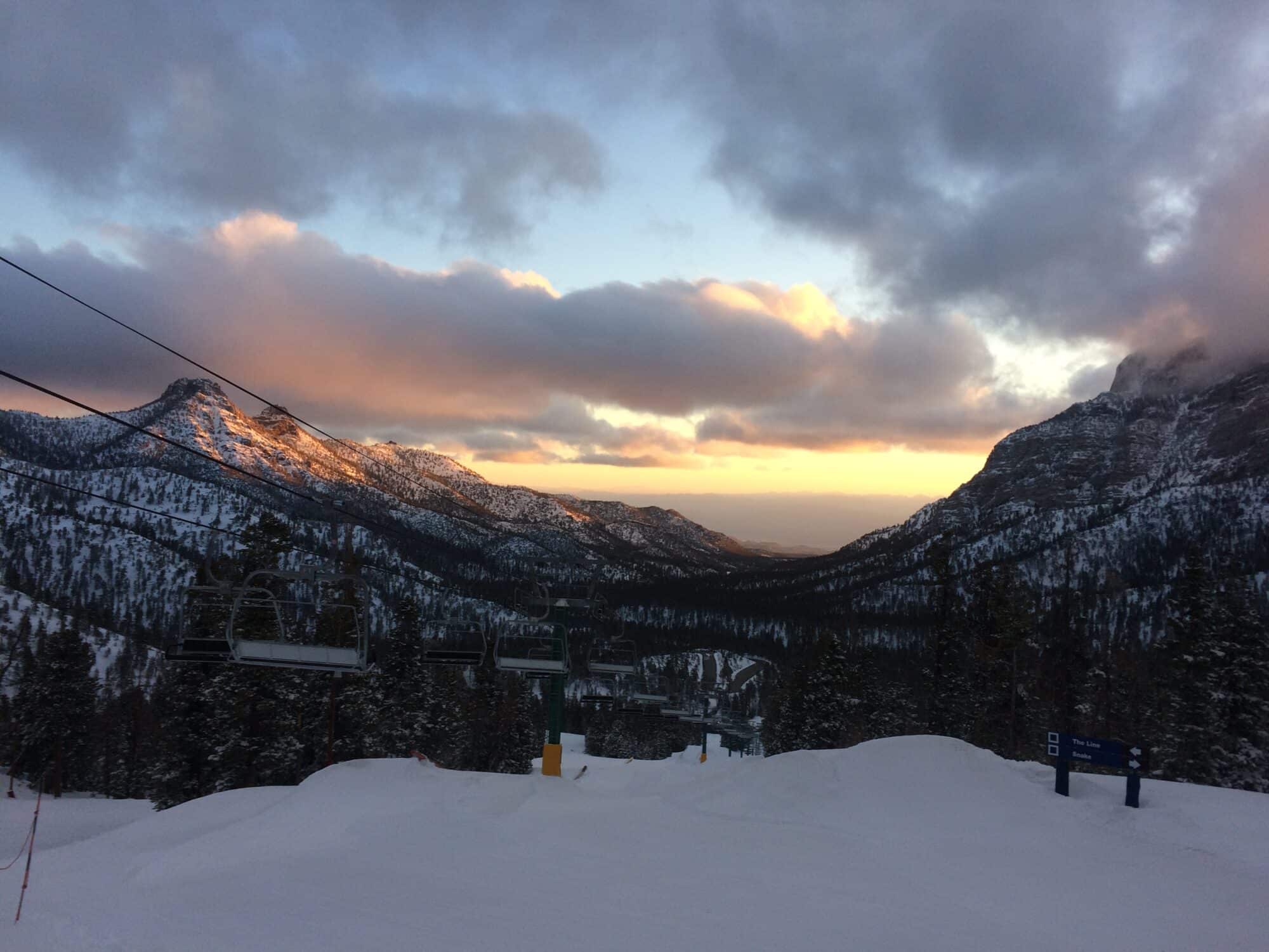 Sunset at Lee Canyon