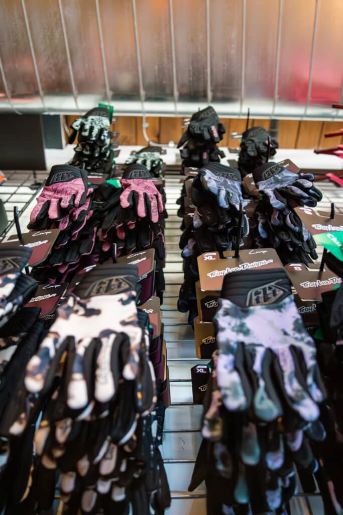 Troy Lee Designs bike gloves at Purgatory Sports