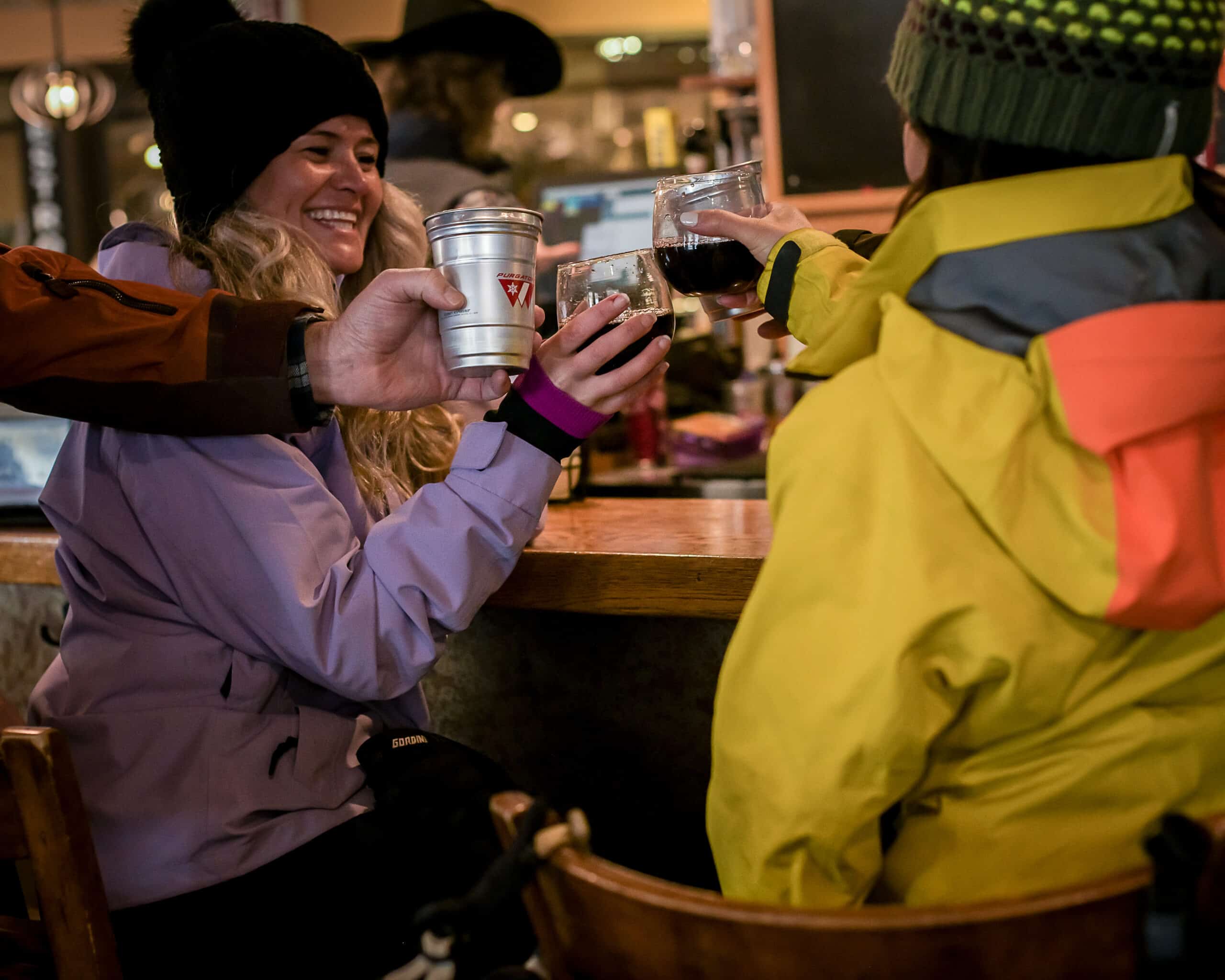 Friends Cheers in a bar