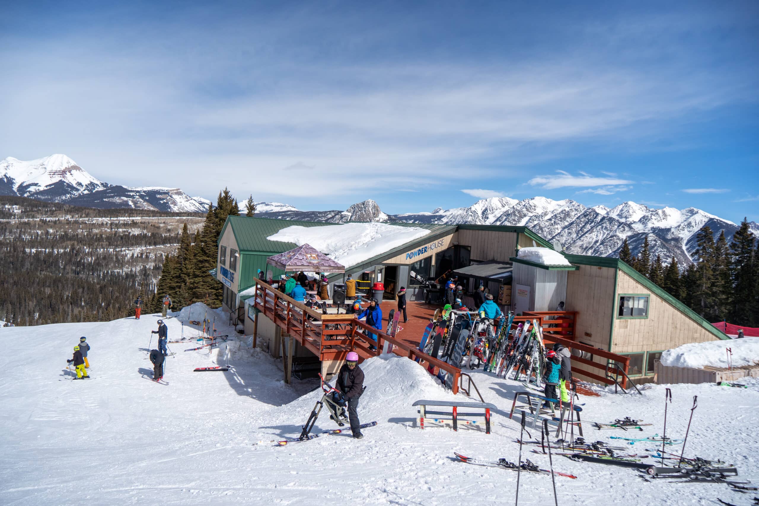 View of a restaurant, at a ski resort