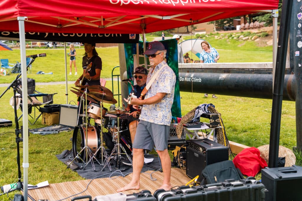 State 38 plays music on the Purgatory Beach during summer brew 2024