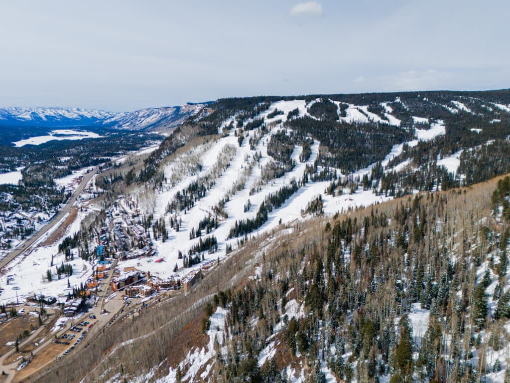 Drone shot of Purgatory Resort