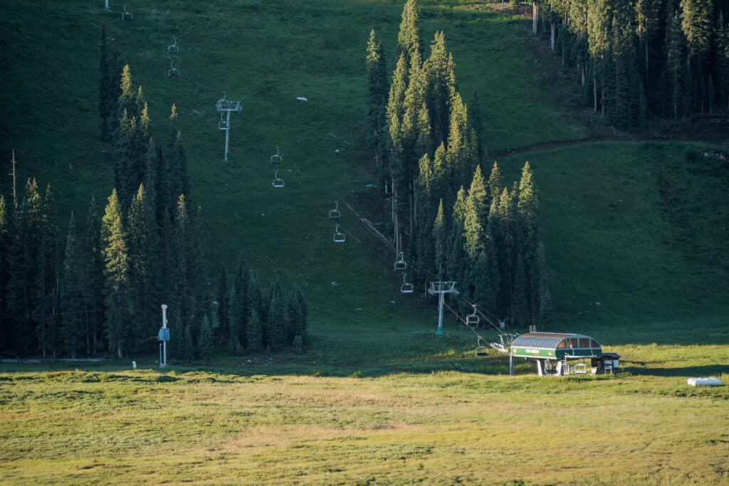A view of the lower terrain of Lift 8 that will get snowmaking