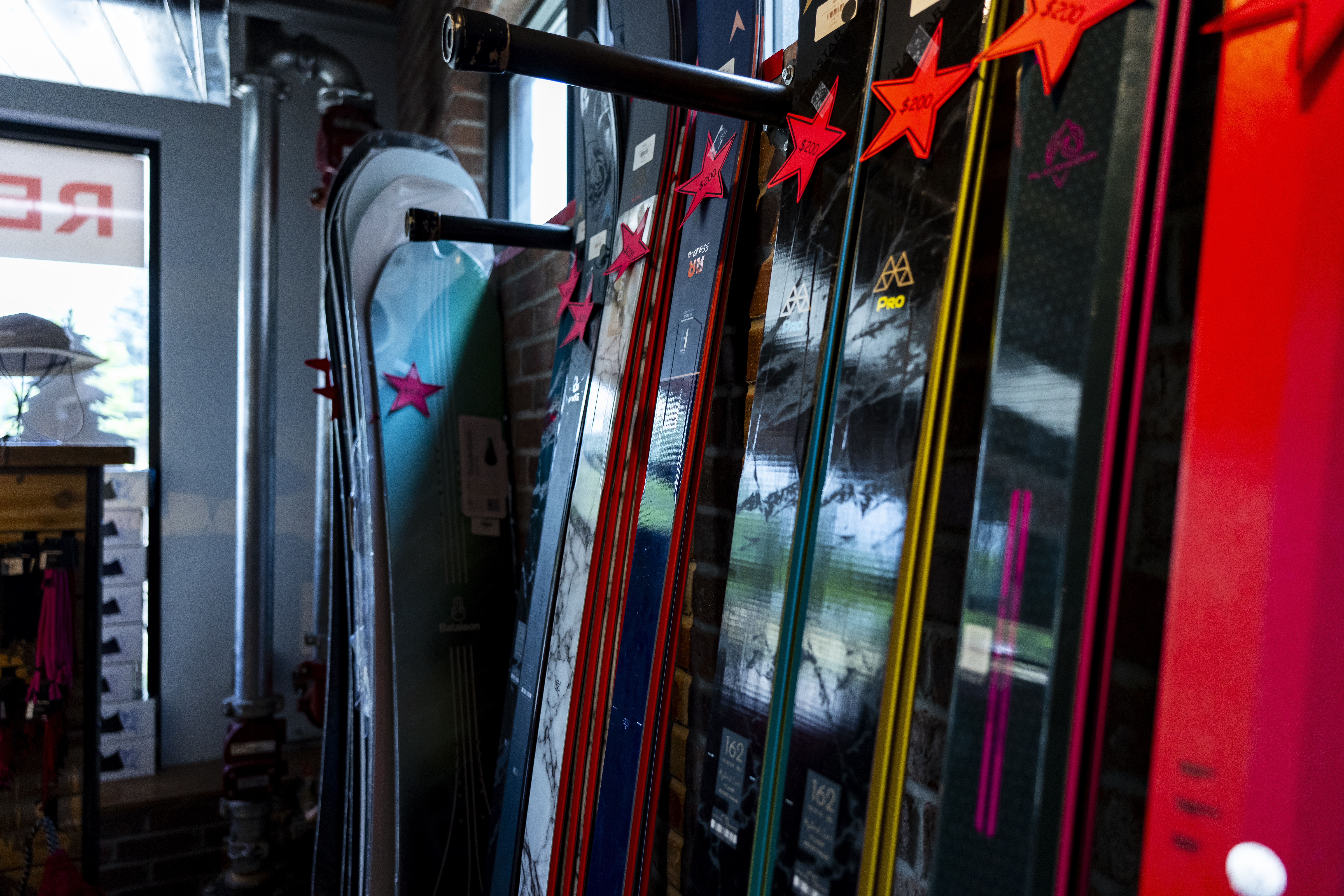 Purgatory Sports downtown retail sale racks are stacked with great deals!