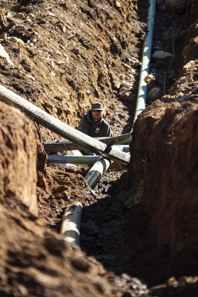 Snowmaking expansion pipeline being laid at Purgatory Resort