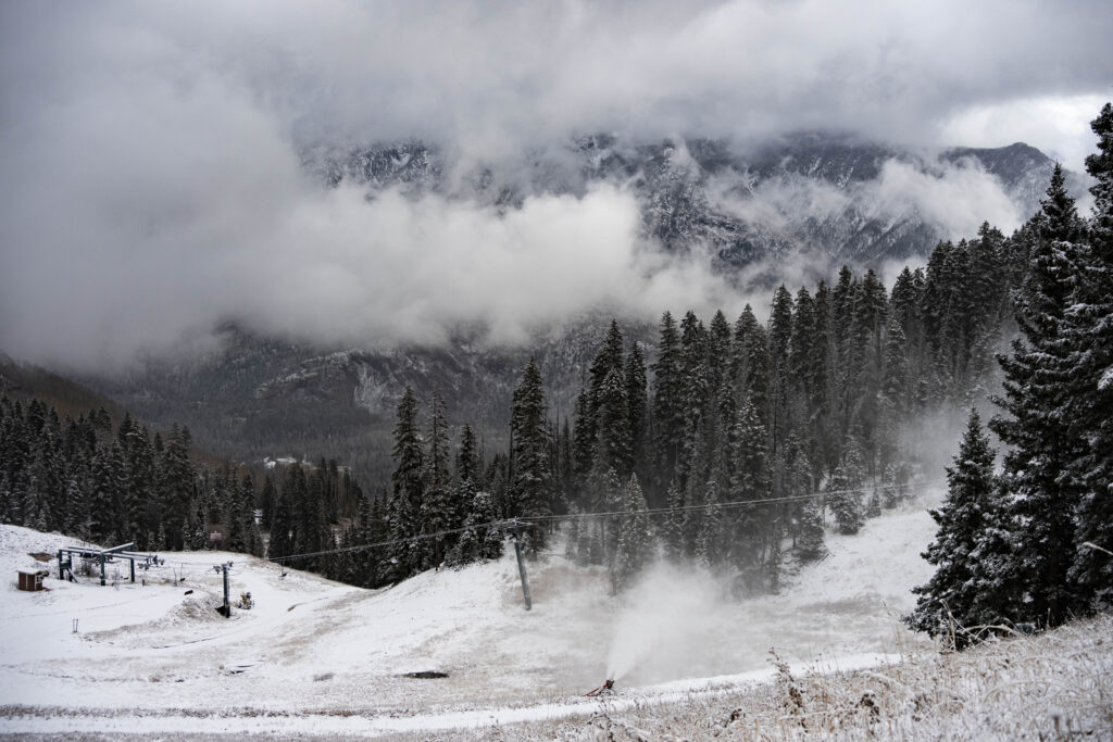 Current conditions as of 11/17 as unfavorable weather and warm temps delay our scheduled opening