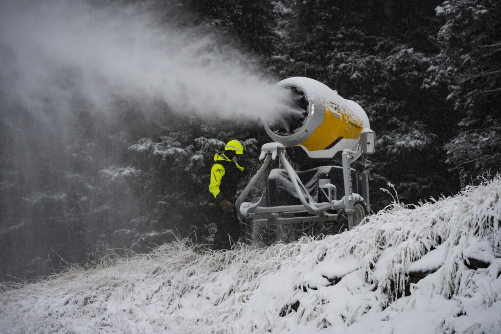 Warmer temperatures and high humidity levels are affecting snowmaking at Purgatory