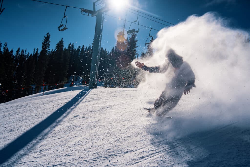 Bigfoot rips under the lift