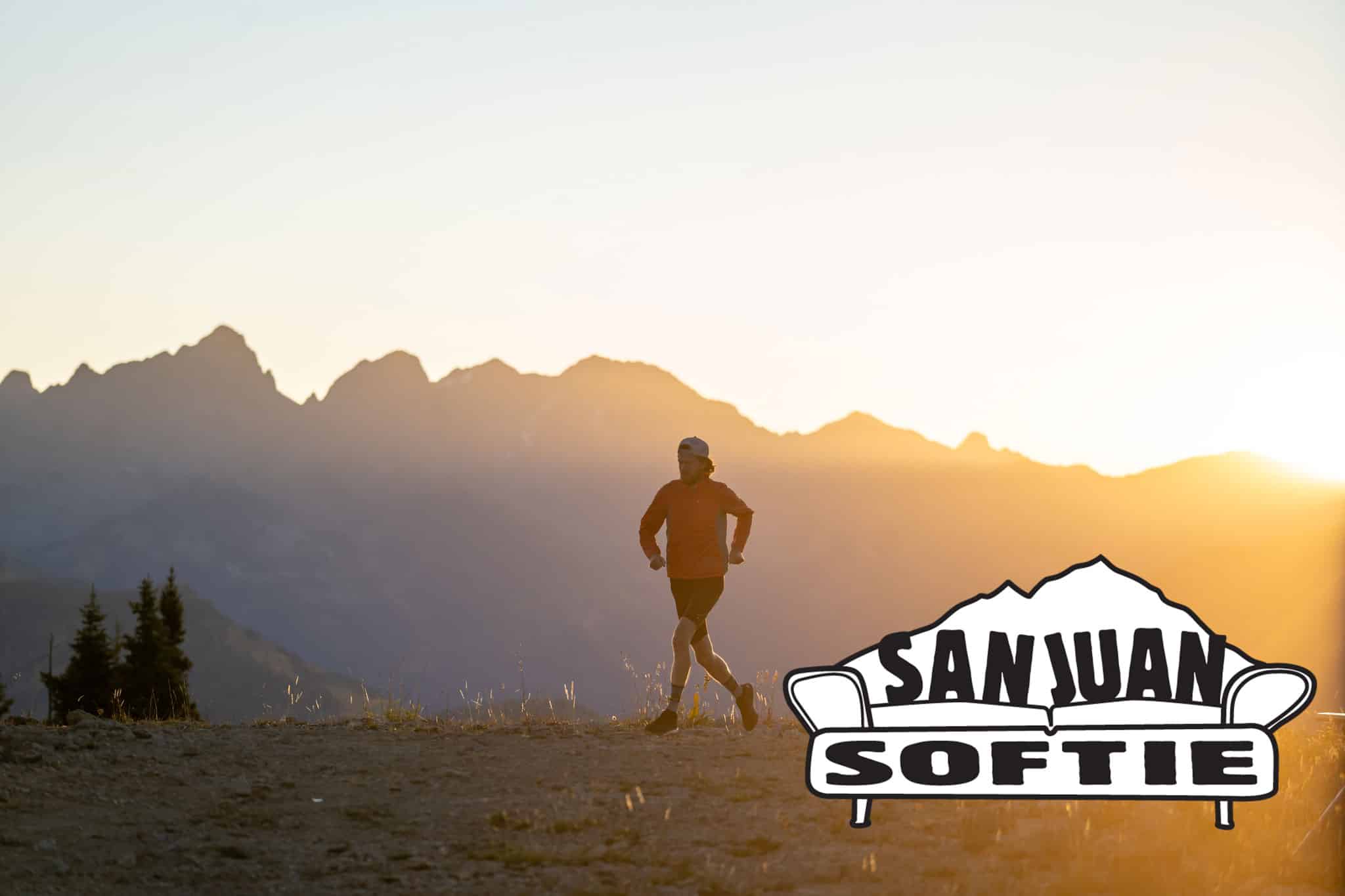 An ultra runner hits stride at Purgatory Resort during sunrise